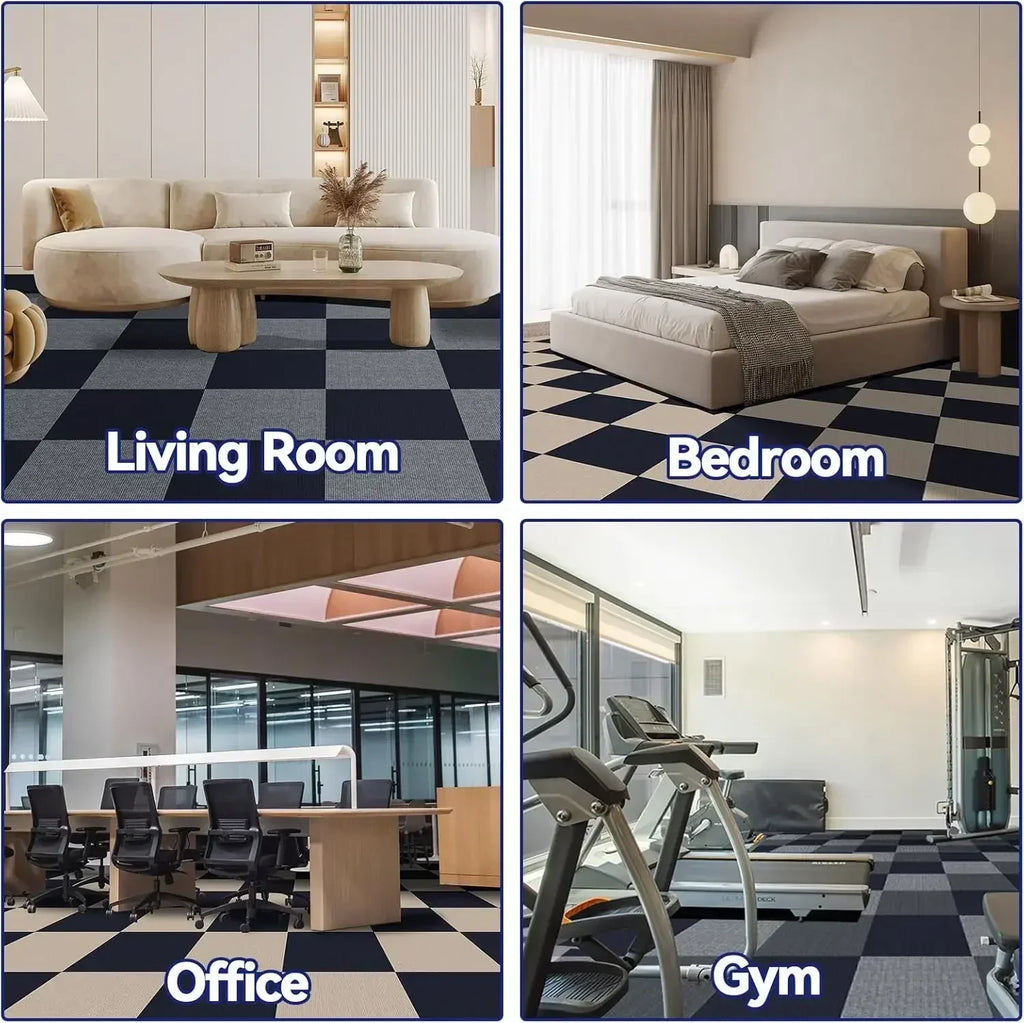 30x30cm Peel & Stick Carpet Tiles Non-Slip Self Adhesive Floor Mats (10–40 PCS)