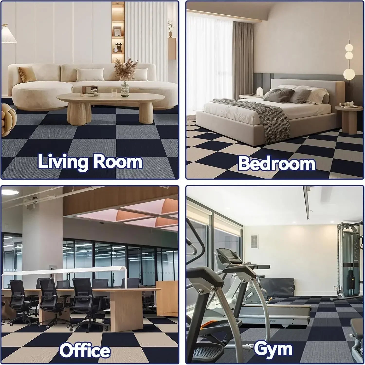 30x30cm Peel & Stick Carpet Tiles Non-Slip Self Adhesive Floor Mats (10–40 PCS)