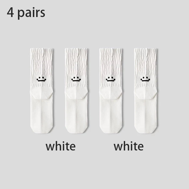 Men’s Everyday Cotton Crew Socks (4 Pairs) – Cushioned & Breathable