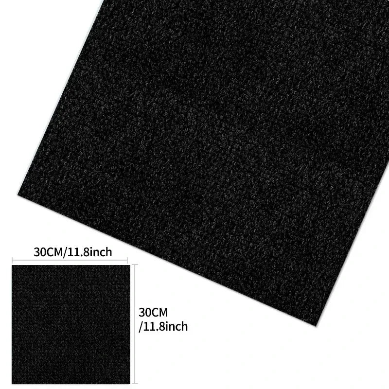 30x30cm Peel & Stick Carpet Tiles Non-Slip Self Adhesive Floor Mats (10–40 PCS)
