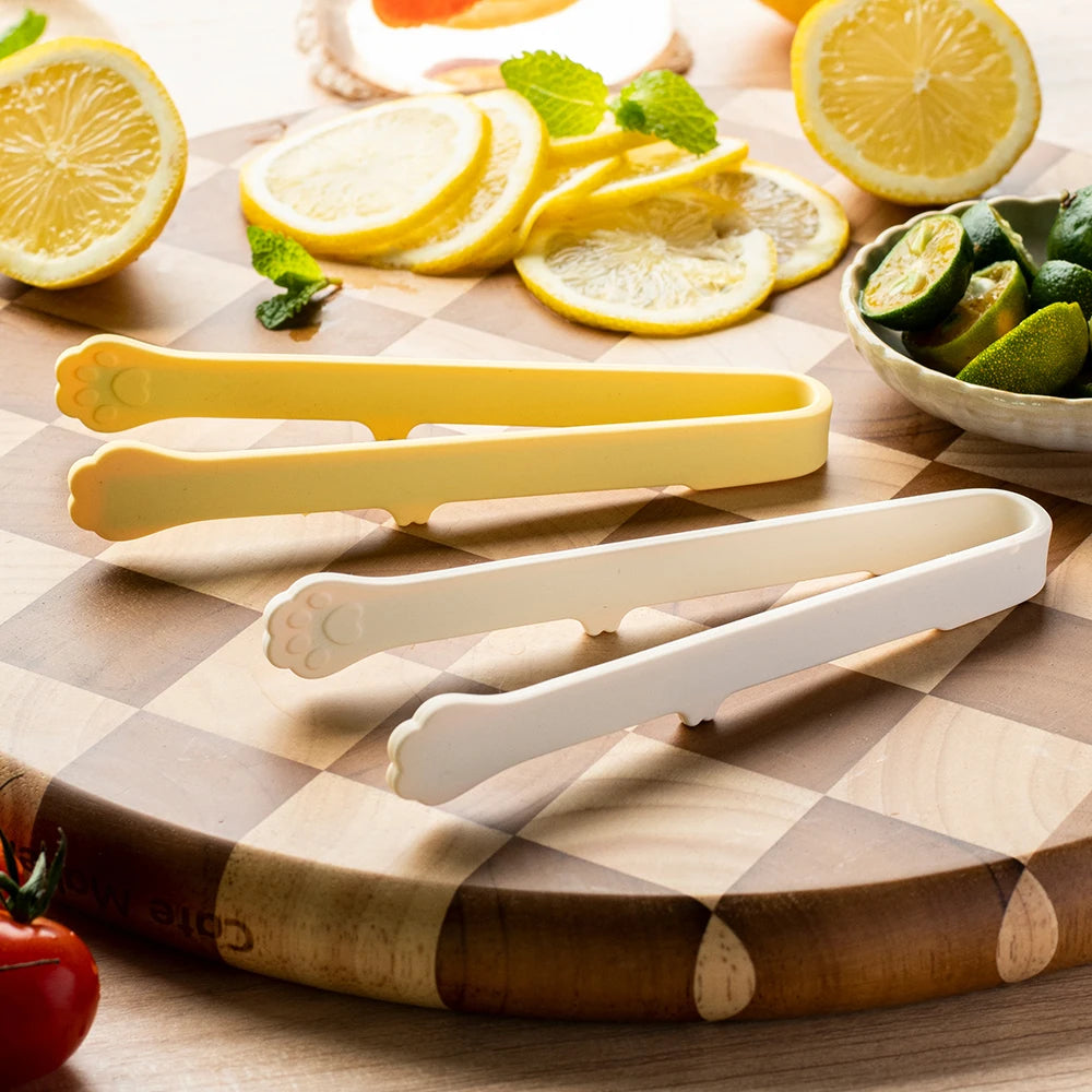 Creative Cat Paw Silicone Mini Food Tongs – Non-Slip Snack Ice Bread Serving Clip