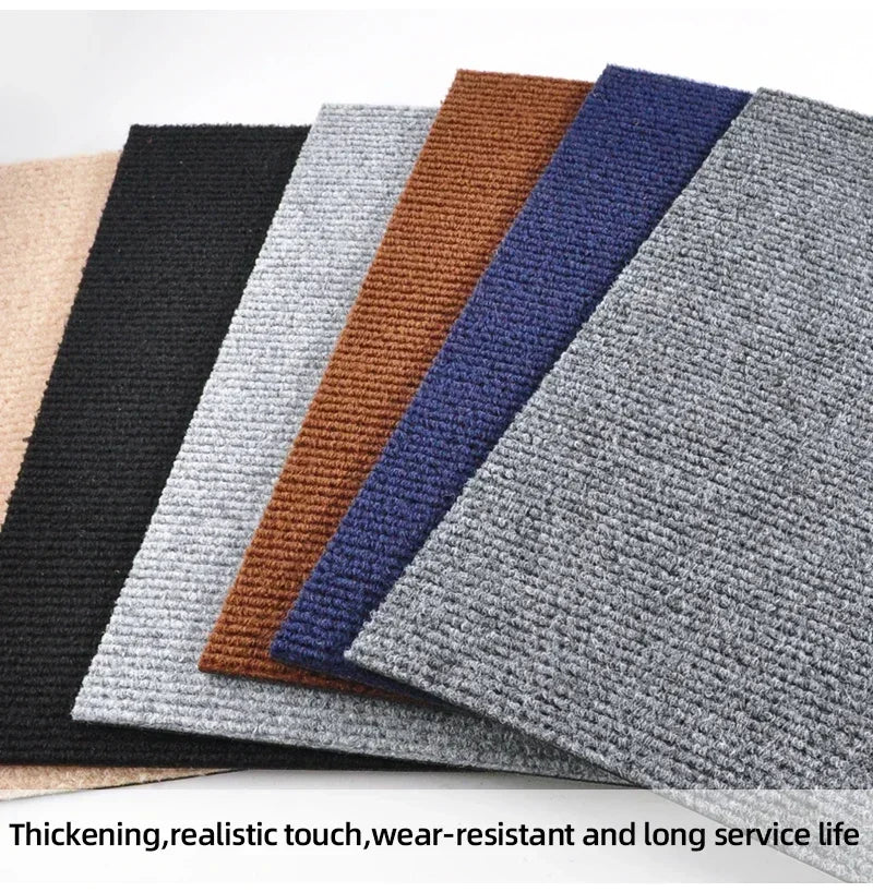 30x30cm Peel & Stick Carpet Tiles Non-Slip Self Adhesive Floor Mats (10–40 PCS)