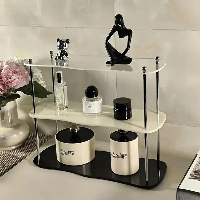Acrylic 3-Layer Multi Storage Rack