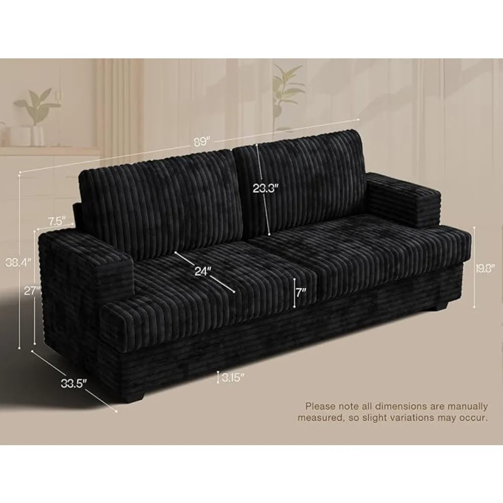 Compact Chenille Sectional Sofa for Small Apartments