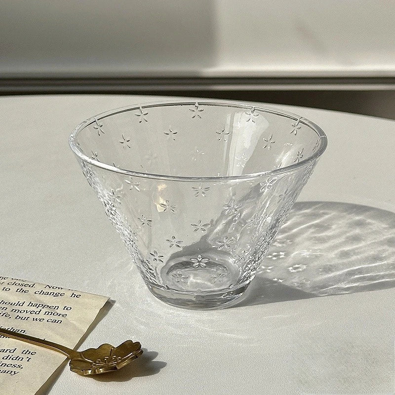 255ml Hand-Blown Glass Dessert Bowl – Transparent Ice Cream, Parfait & Cold Drink Cup