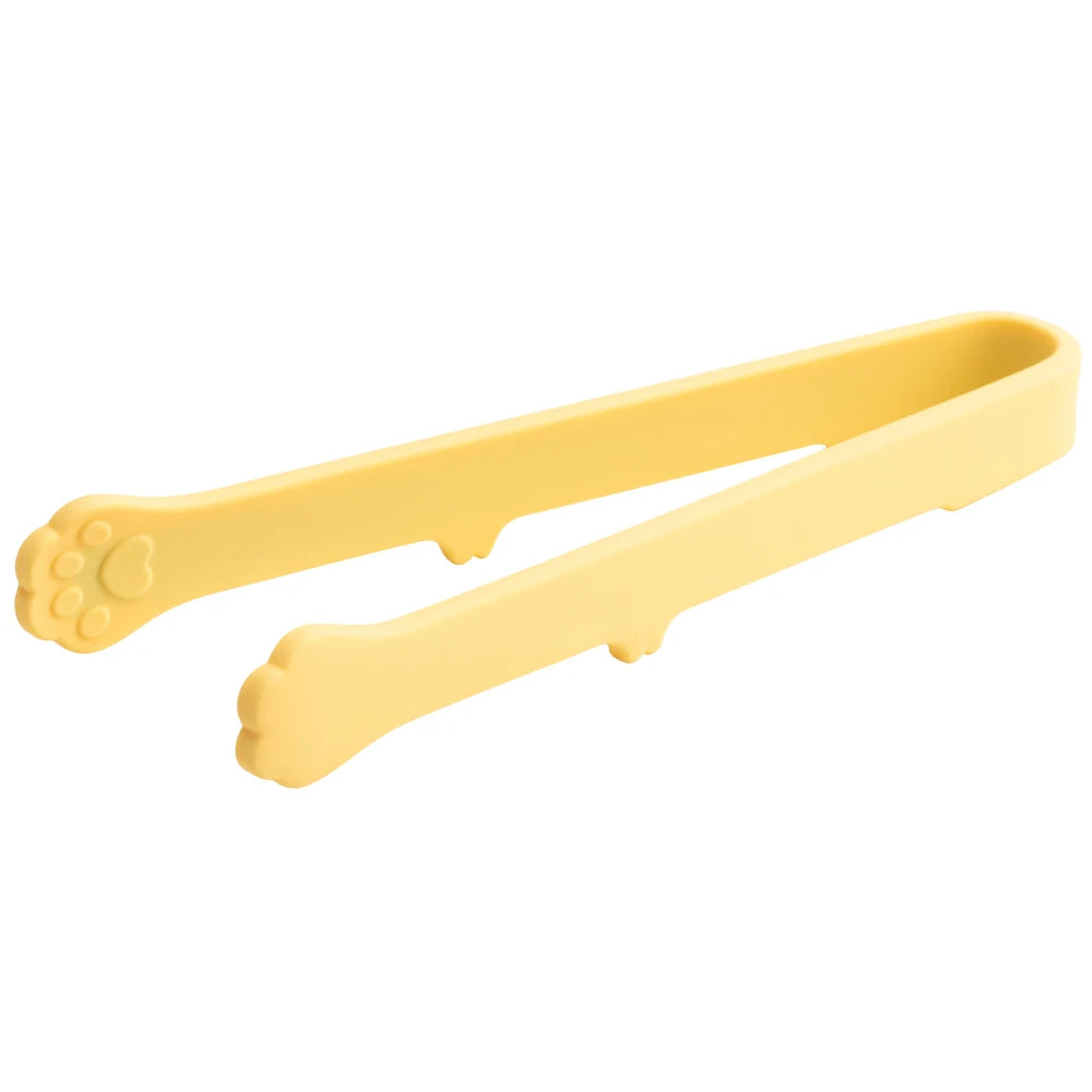 Creative Cat Paw Silicone Mini Food Tongs – Non-Slip Snack Ice Bread Serving Clip