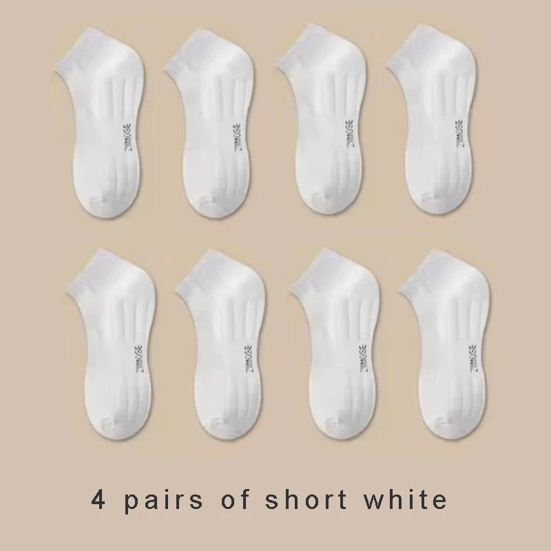 Men Cushioned Basketball Crew Socks (Thick Towel Bottom, Non-Slip)