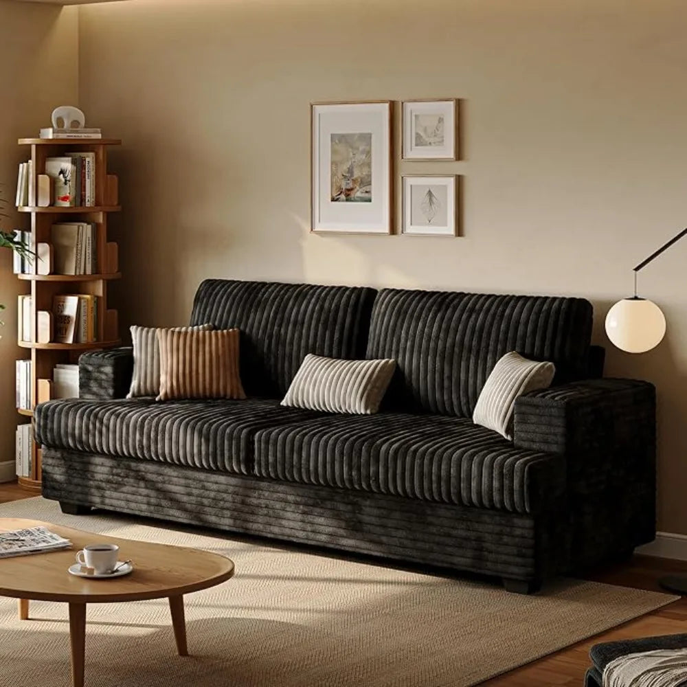 Compact Chenille Sectional Sofa for Small Apartments