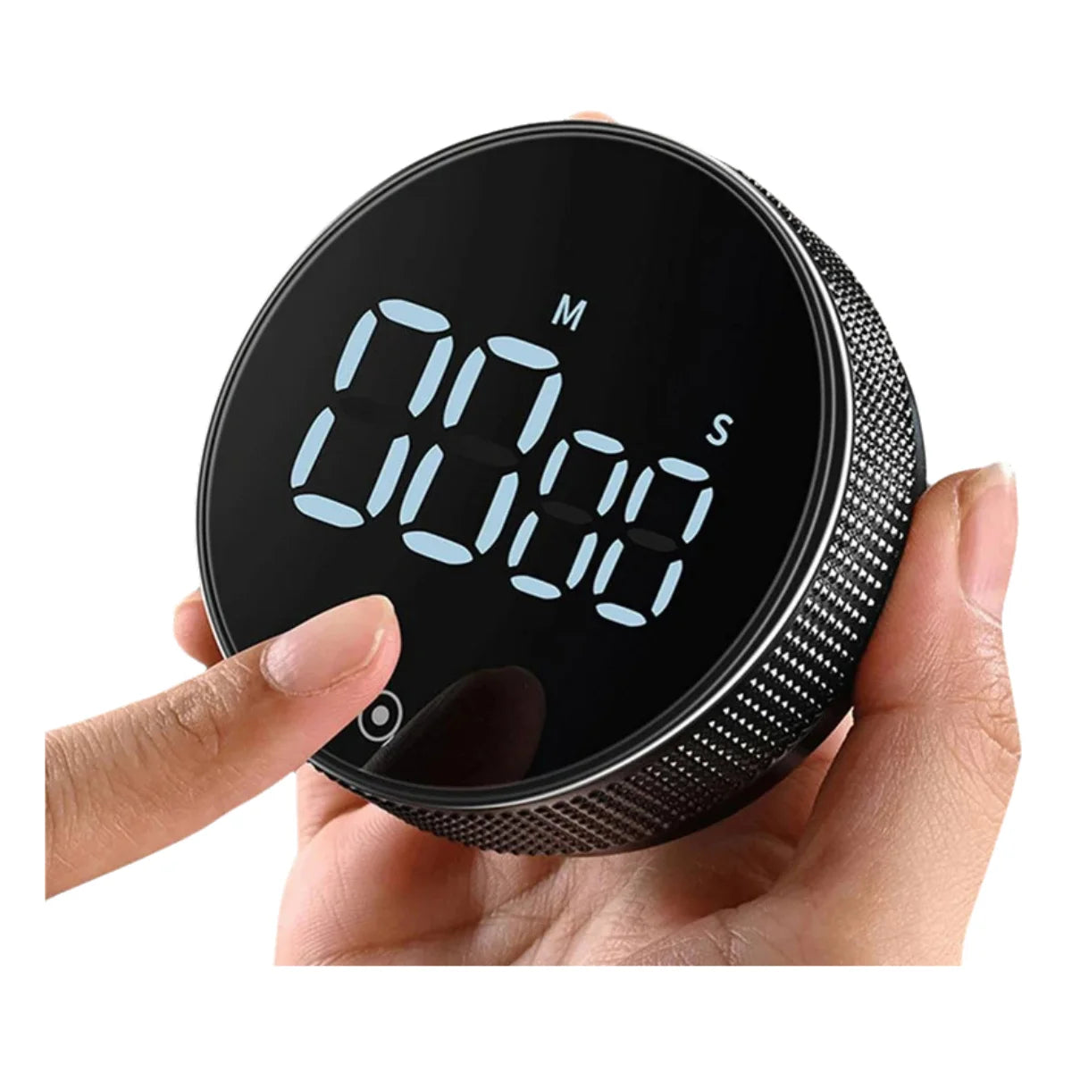 Magnetic Digital Kitchen Timer | Rotary Countdown LED Cooking Timer for Home, Study & Workout