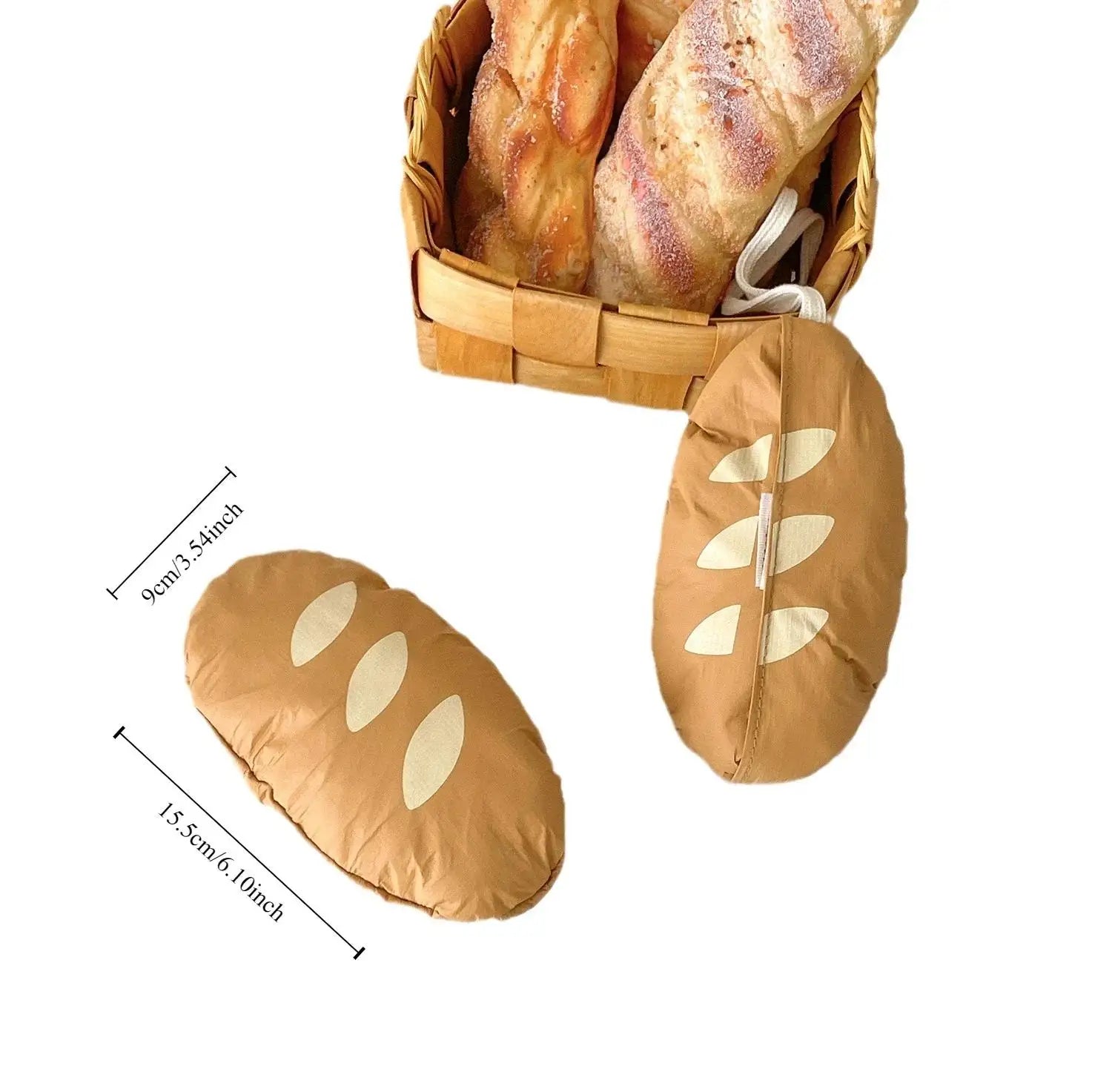 Bread-Shaped Foldable Shopping Bag – Large Capacity Reusable Grocery Tote