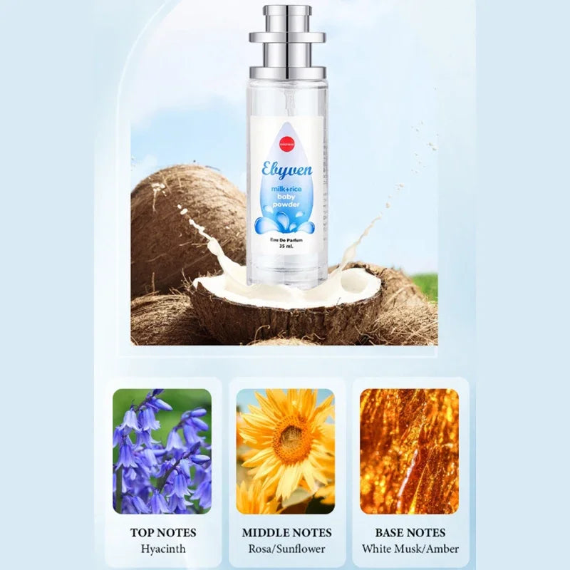 Baby Milk Powder Perfume 35ml – Soft Floral & Fruity Long-Lasting Women’s Fragrance