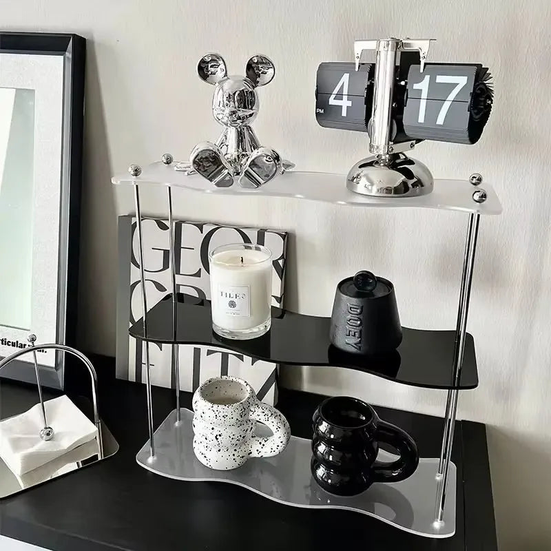 Acrylic 3-Layer Multi Storage Rack