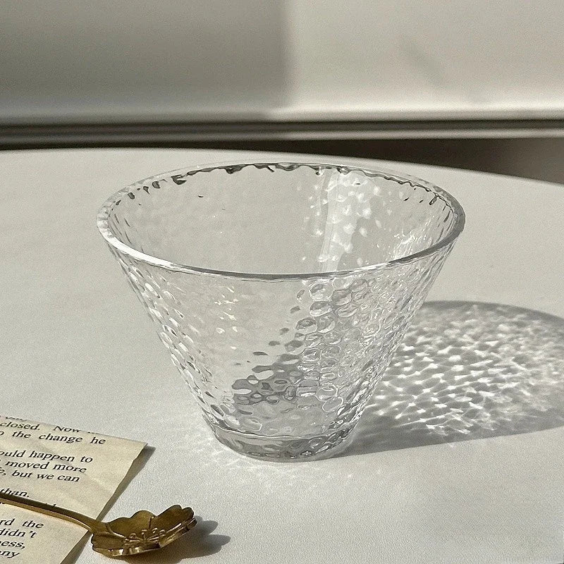 255ml Hand-Blown Glass Dessert Bowl – Transparent Ice Cream, Parfait & Cold Drink Cup