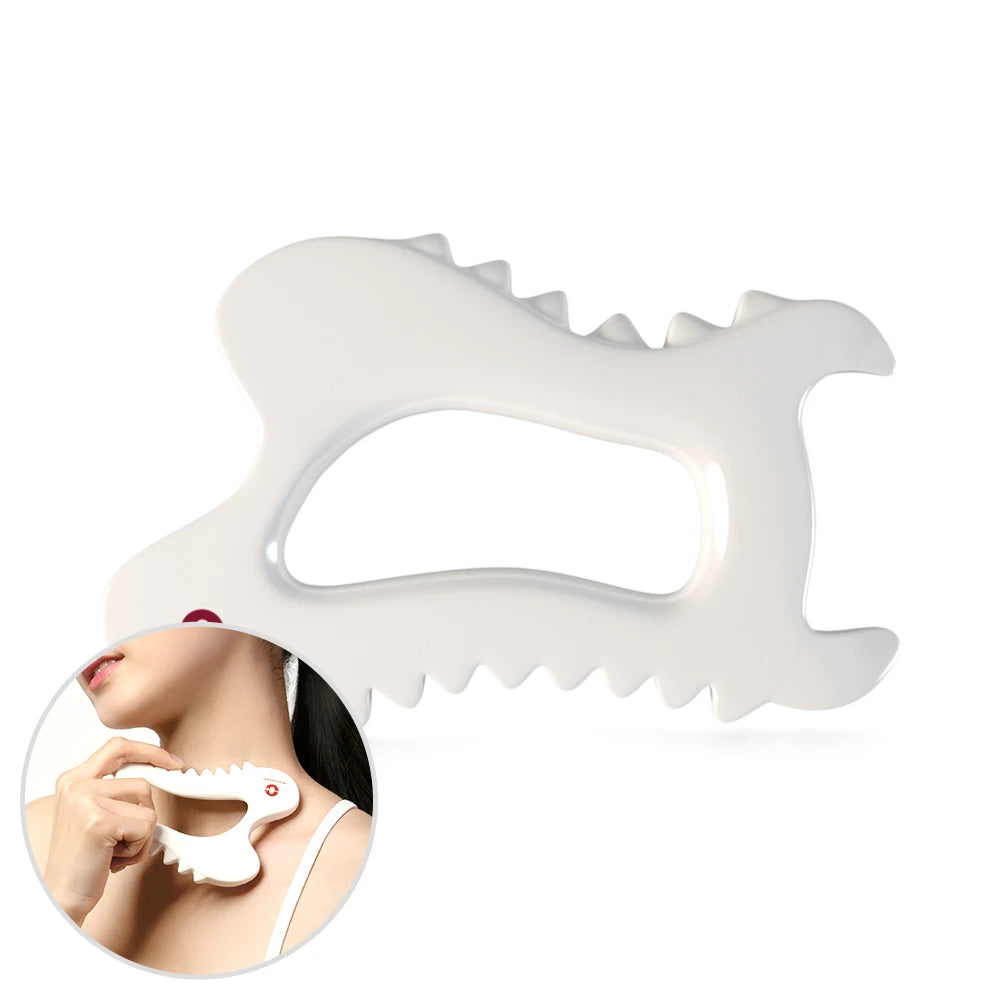 Ceramic Gua Sha Body Scraping Tool – Professional Full Body Massage Board